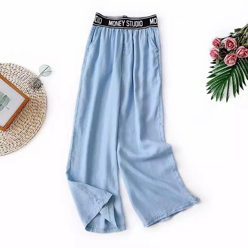 Roberto High Waisted Denims In Light Blue