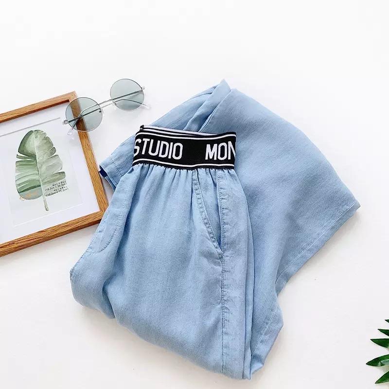 Roberto High Waisted Denims In Light Blue
