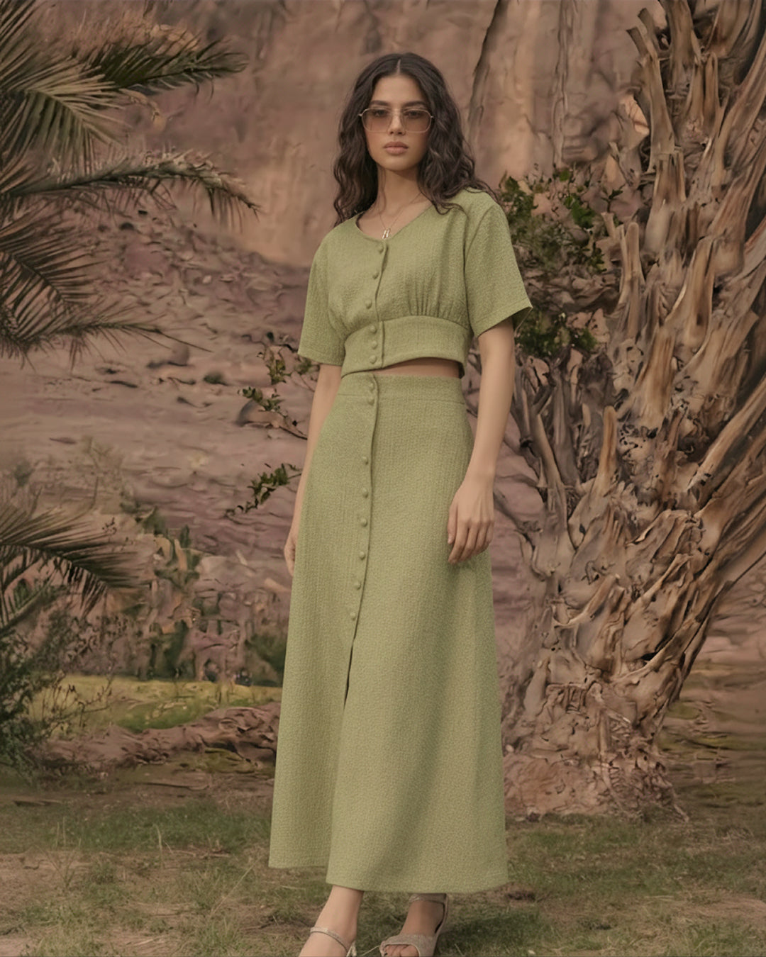 Roger Buttoned Coord Sets