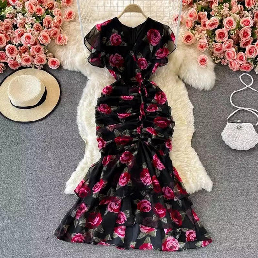 Rosa Luxury Dress In Black