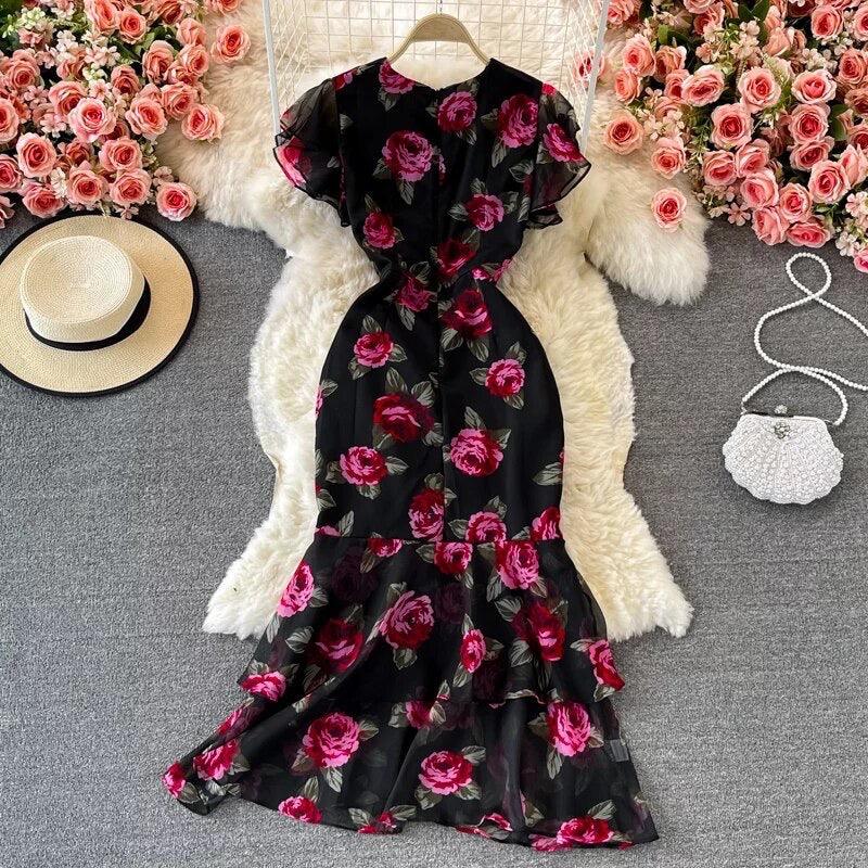 Rosa Luxury Dress In Black