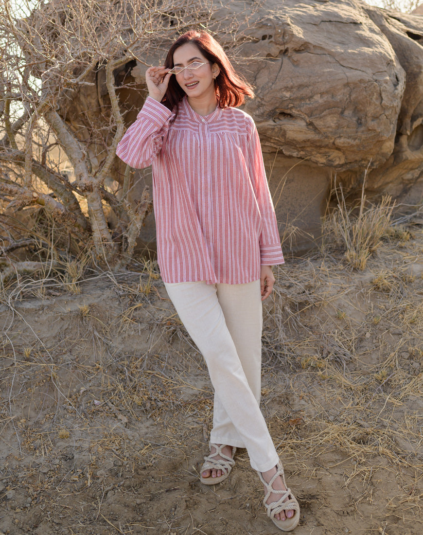 Rosy Stripe Shirt