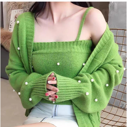 Rover Pearled Sweater Set