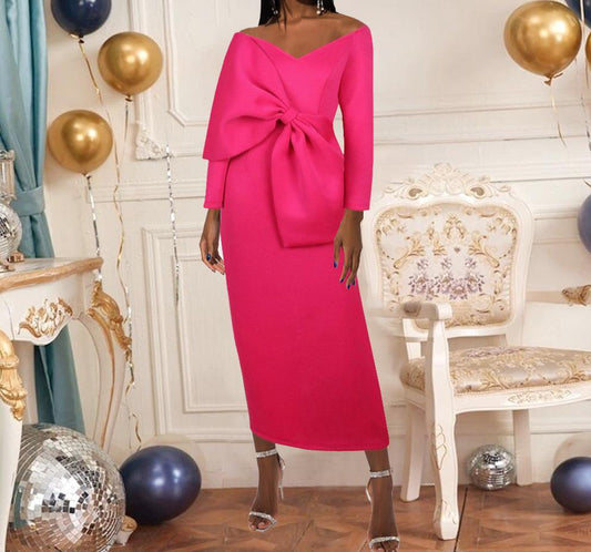 Rozovo Ruffled Dress In Pink
