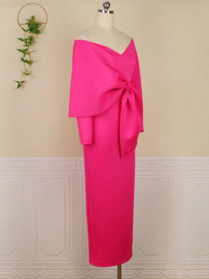 Rozovo Ruffled Dress In Pink