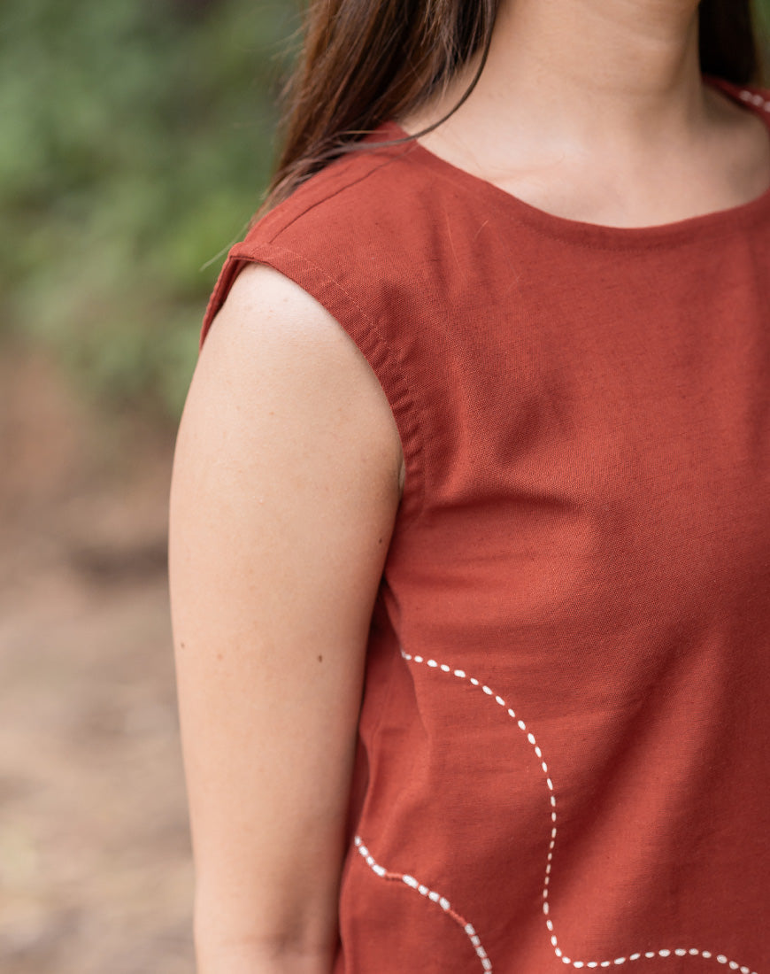 RustIc Red Crop Top