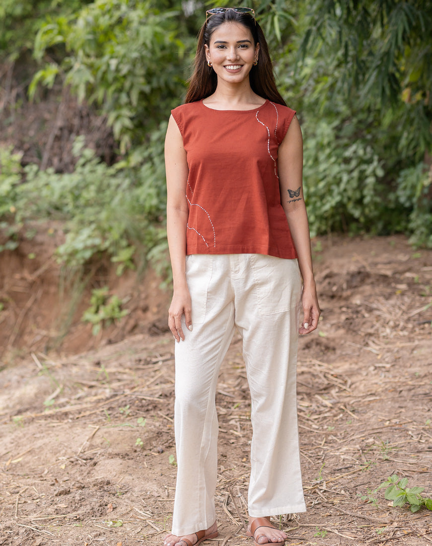 RustIc Red Crop Top