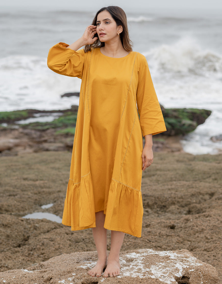Saffron Yellow Breeze Dress