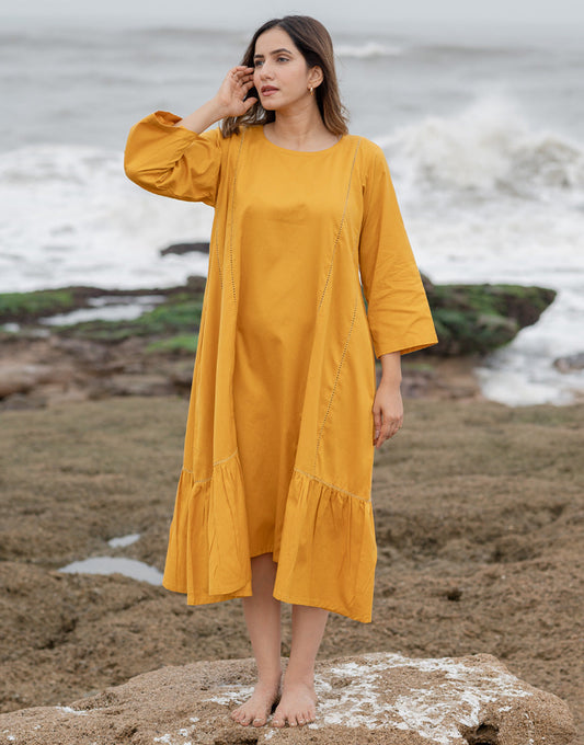 Saffron Yellow Breeze Dress