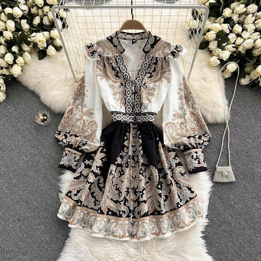 Santorini Vintage Dress In White