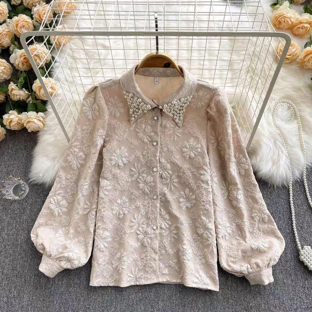 Sebia Embroidered Blouse In Green