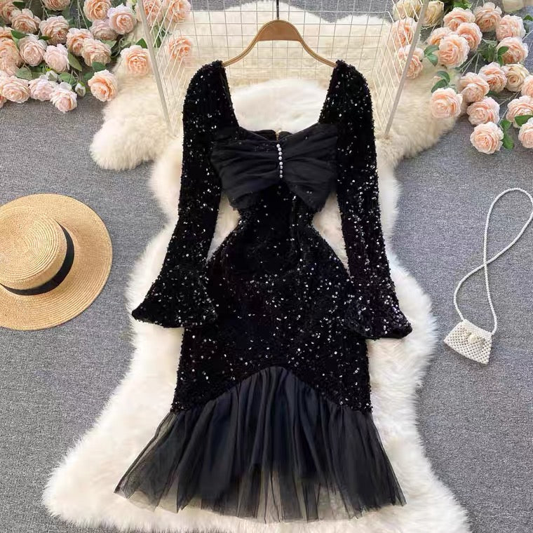 Shelly Party Dress In Black