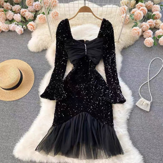 Shelly Party Dress In Black