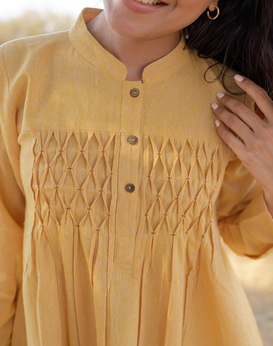 Soft Mustard Dress