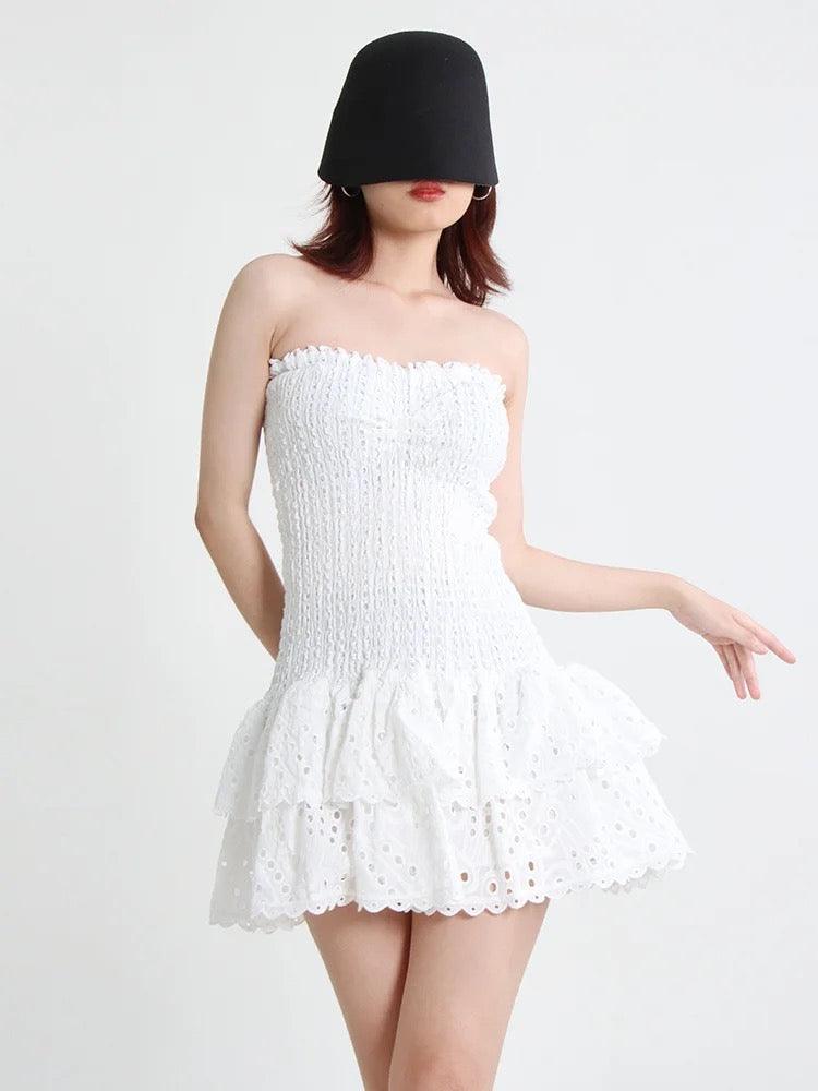 Sorrento Luxe Summer Dress in White