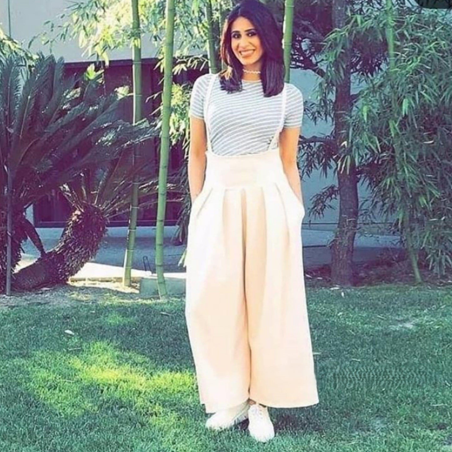 Statement Suspender Pants - Celebrity Favorite