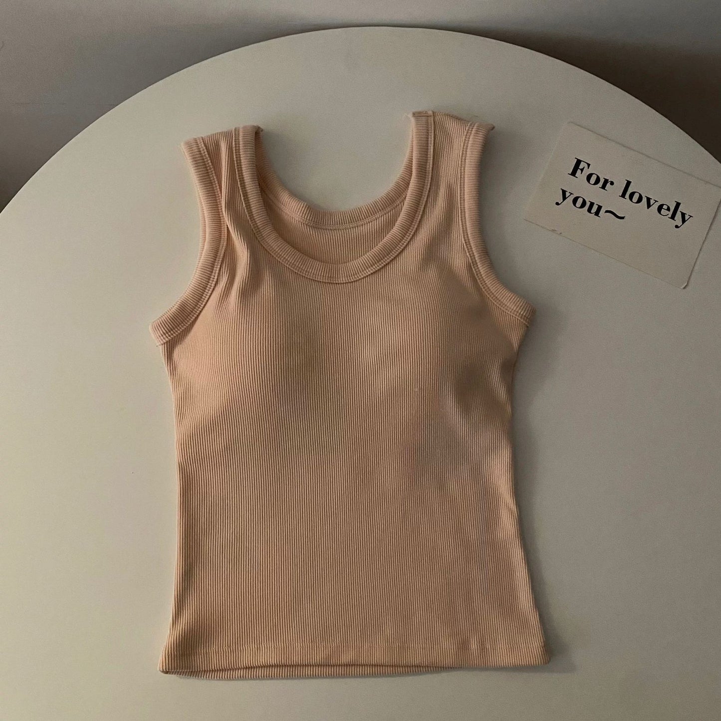 Stormie Tank Tops with Inbuilt Bra In Brown