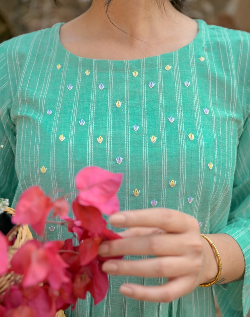 Subtle green Top