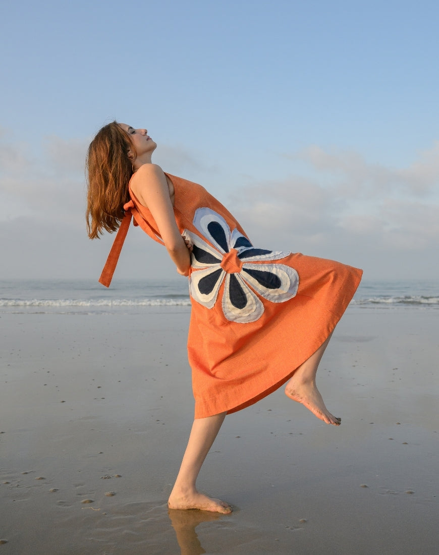 Sunset Orange Dress