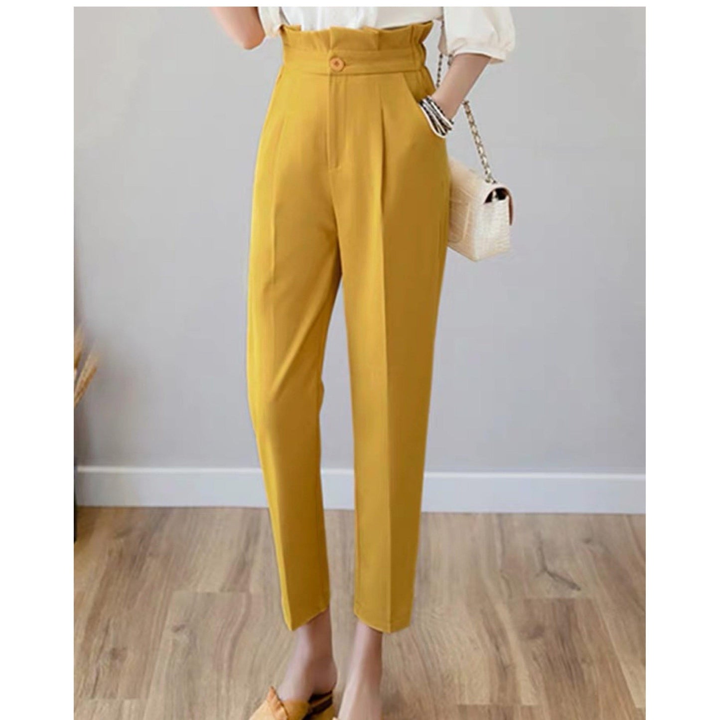 Terry Ruffled Pants