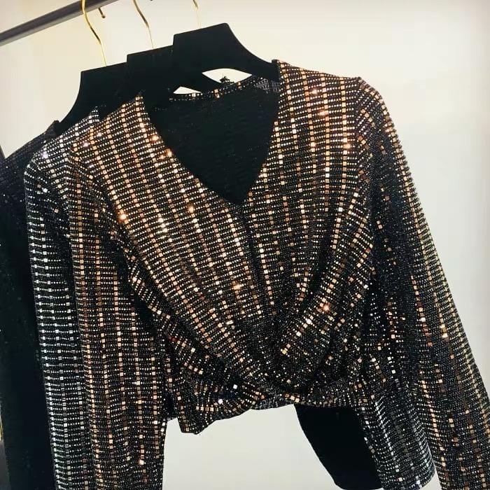 Tinsel Bling Luxury Tops