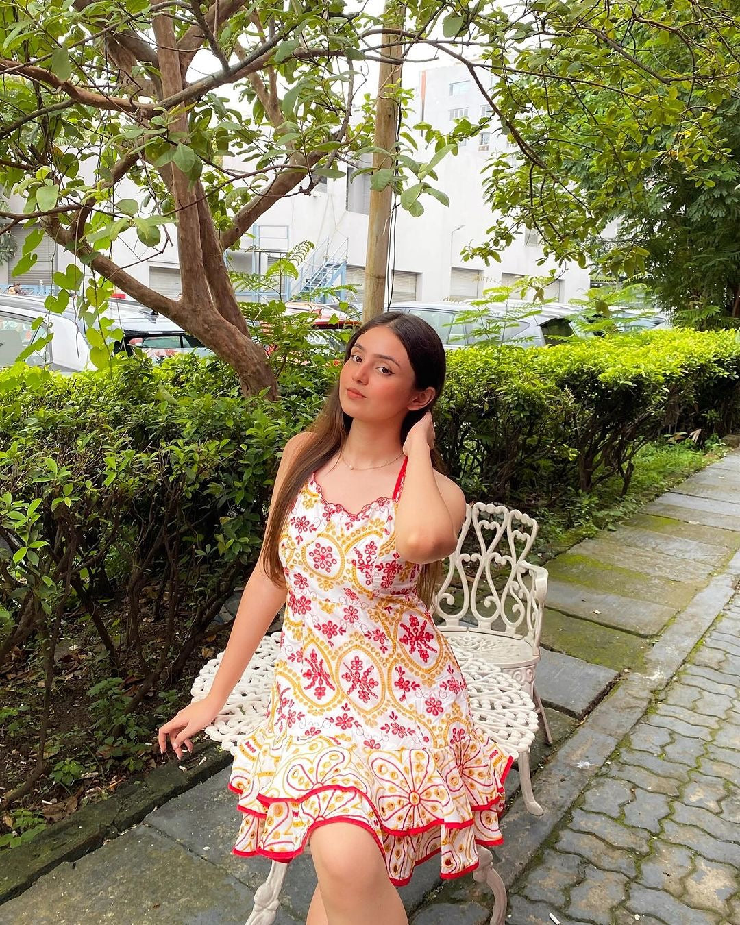 Tropea Luxe Summer Dress In White