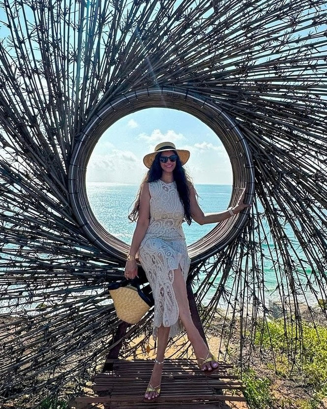 Tropez Crochet Holiday Coord - Resortwear In Beige