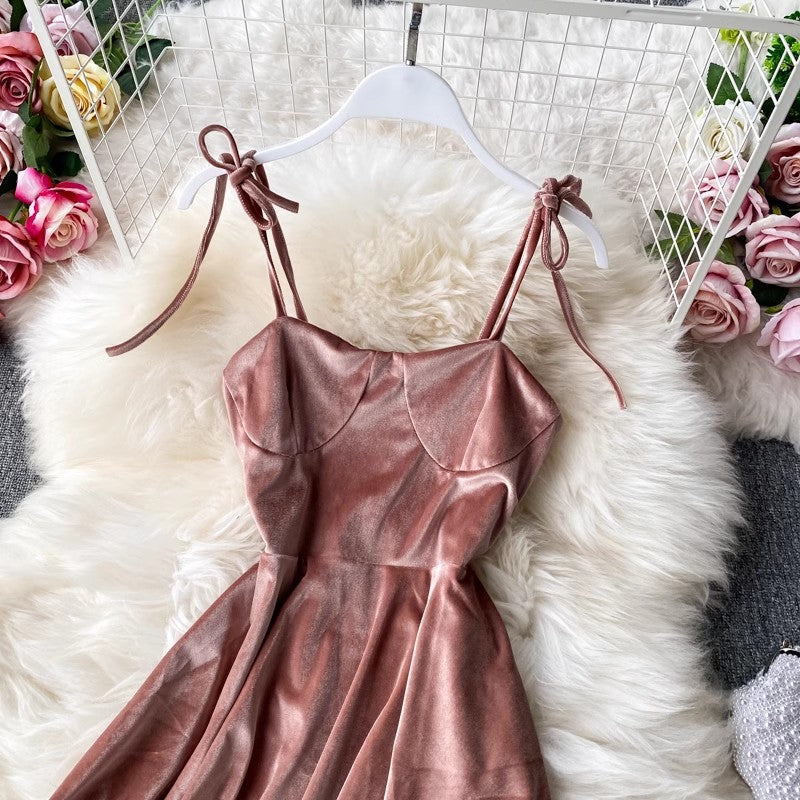 Velour Skater Dresses