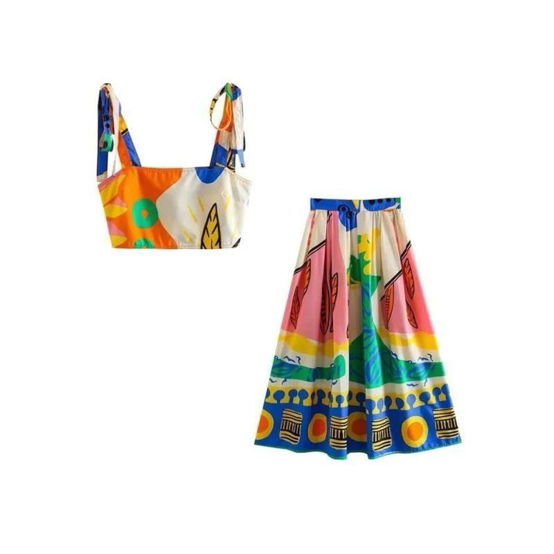 Verona Coord Set In Multicolor