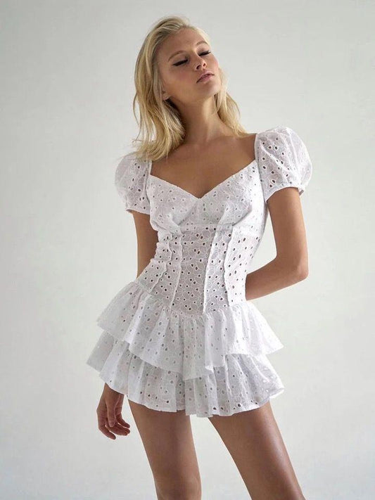 Wetzel Eyelet Dress In White