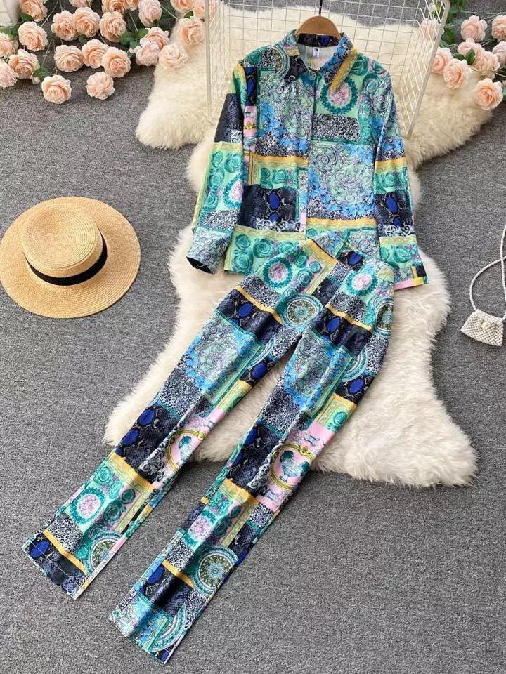 Haven Abstract Coord Set In Blue