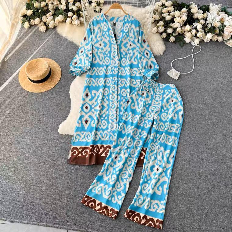 Natalia Coord Set In Light Blue