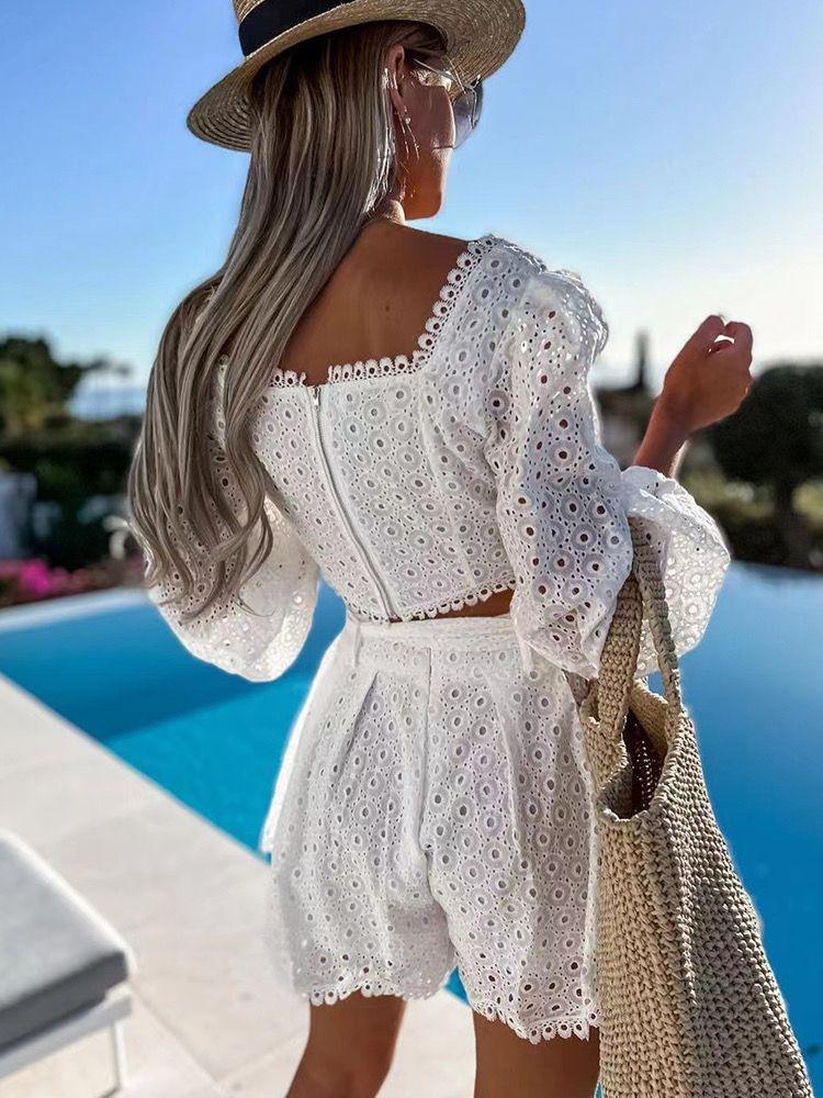 Collins Luxury Coord Set In White