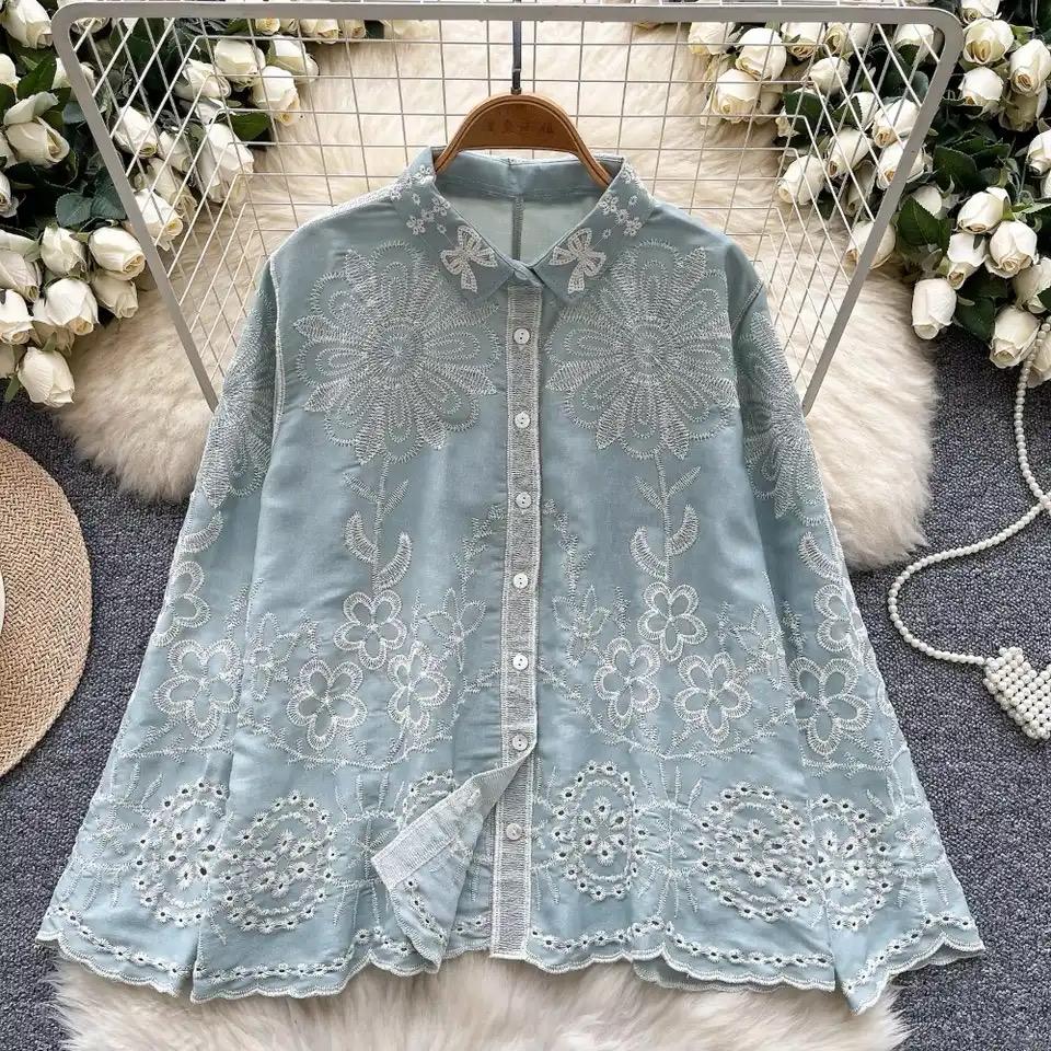 Cevia Premium Embroidered Cotton Shirt