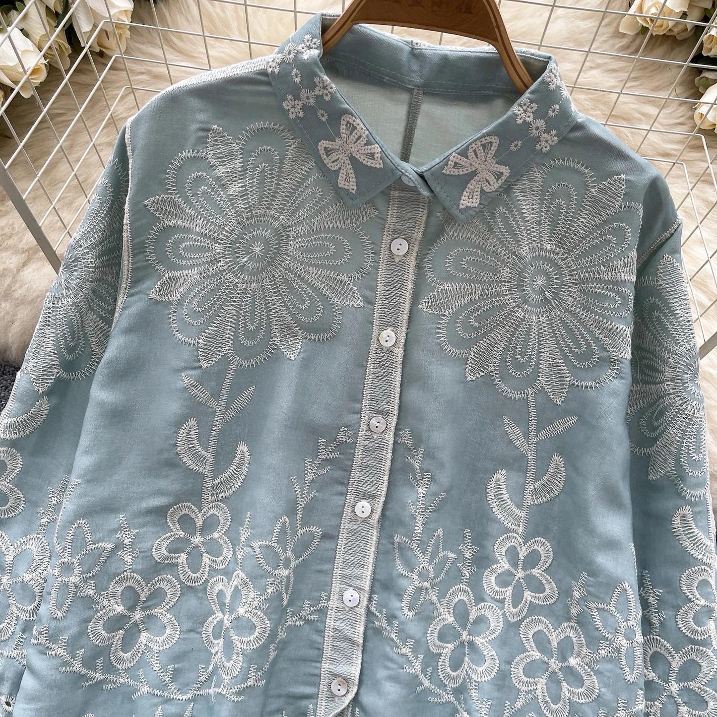 Cevia Premium Embroidered Cotton Shirt