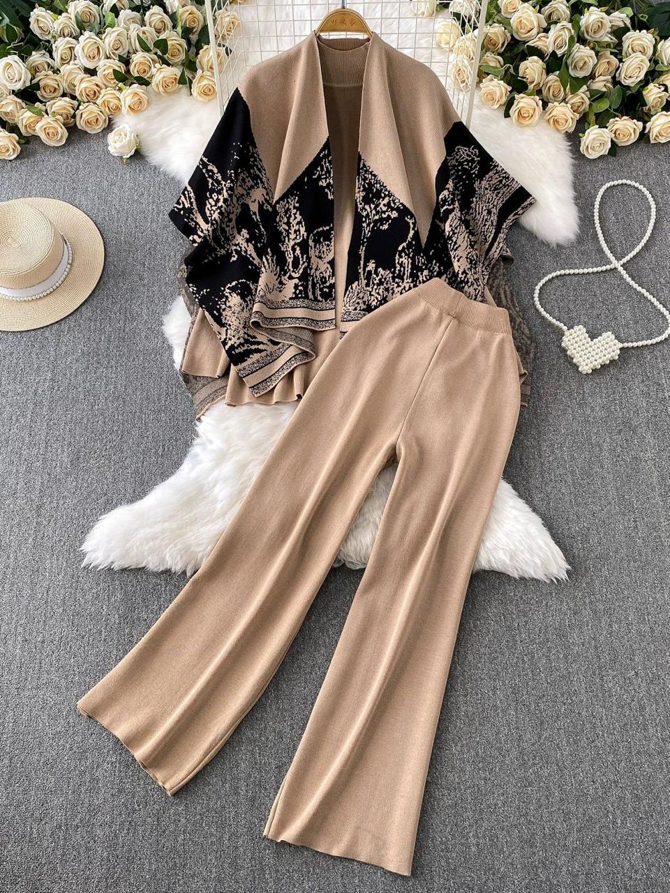 Orville Luxe Winter Coord Set With Cape