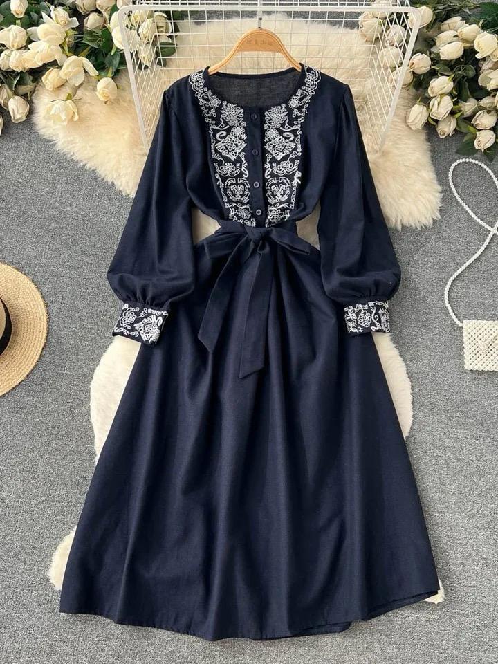 Lyra Statement Belted Dress