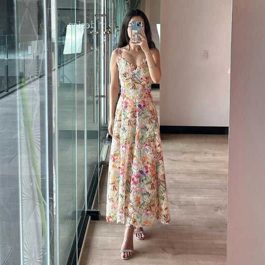 Alma Floral Cutout Maxi Dress