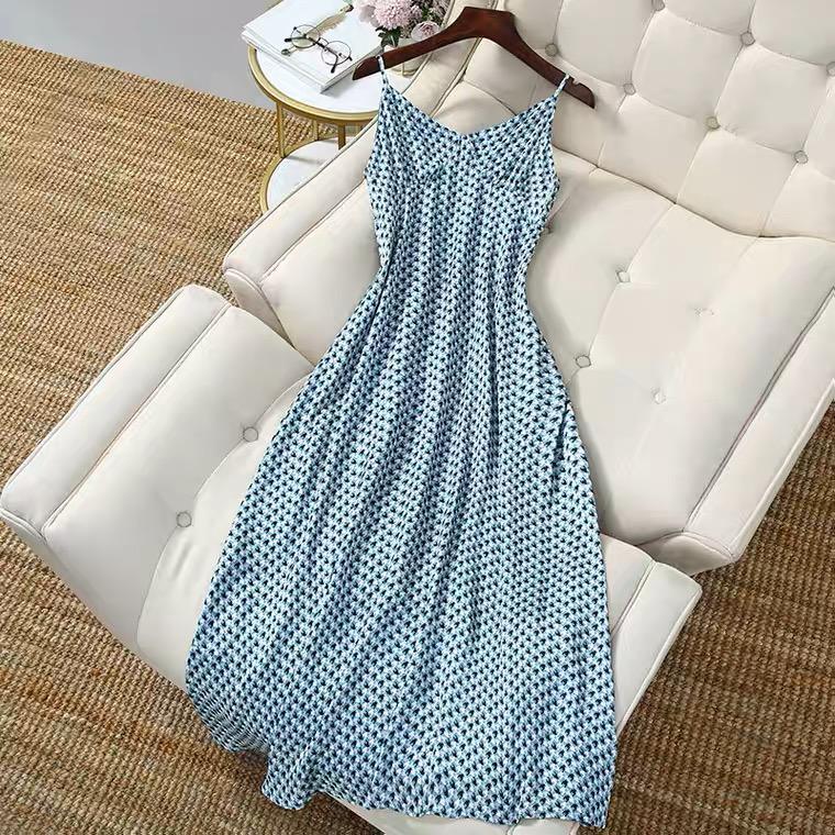 Willa A Line Dress with Blazer In Blue