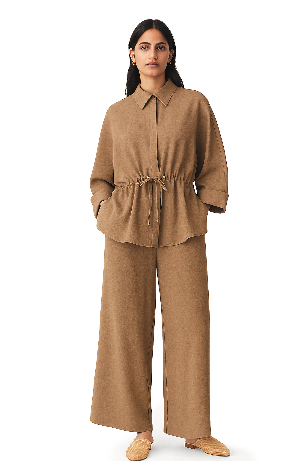 Willy Summer Two Piece Set In Brown