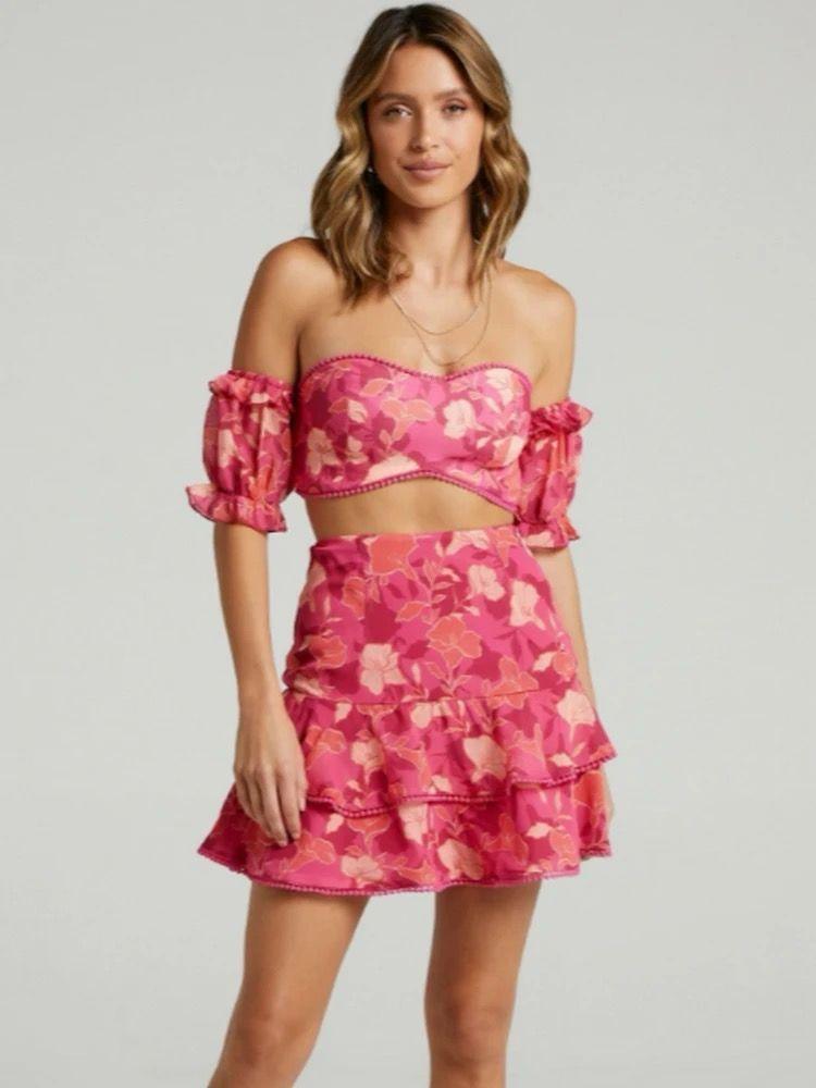 Xyla Coord Set In Pink