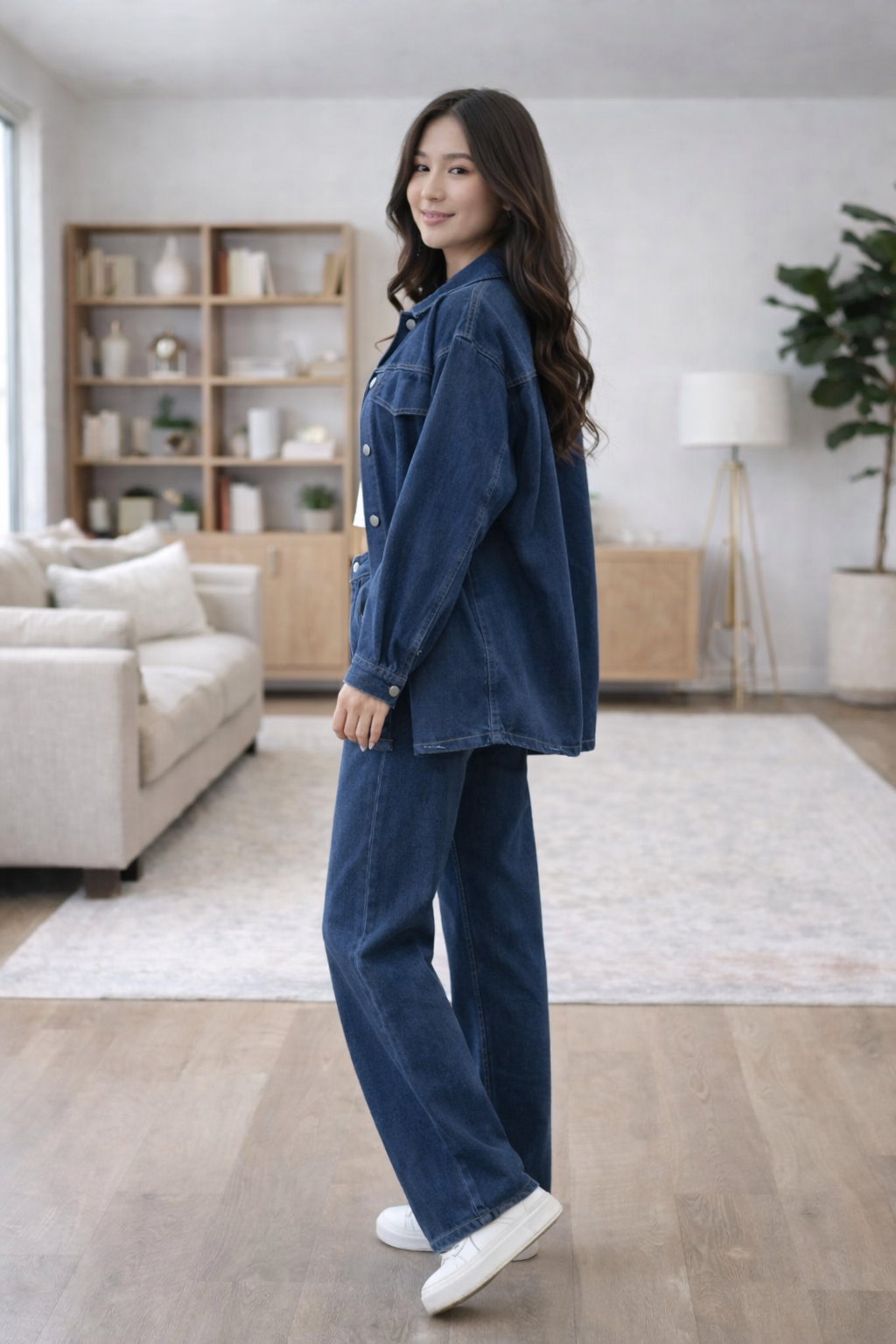 Prisca Luxe Denim Coord Set