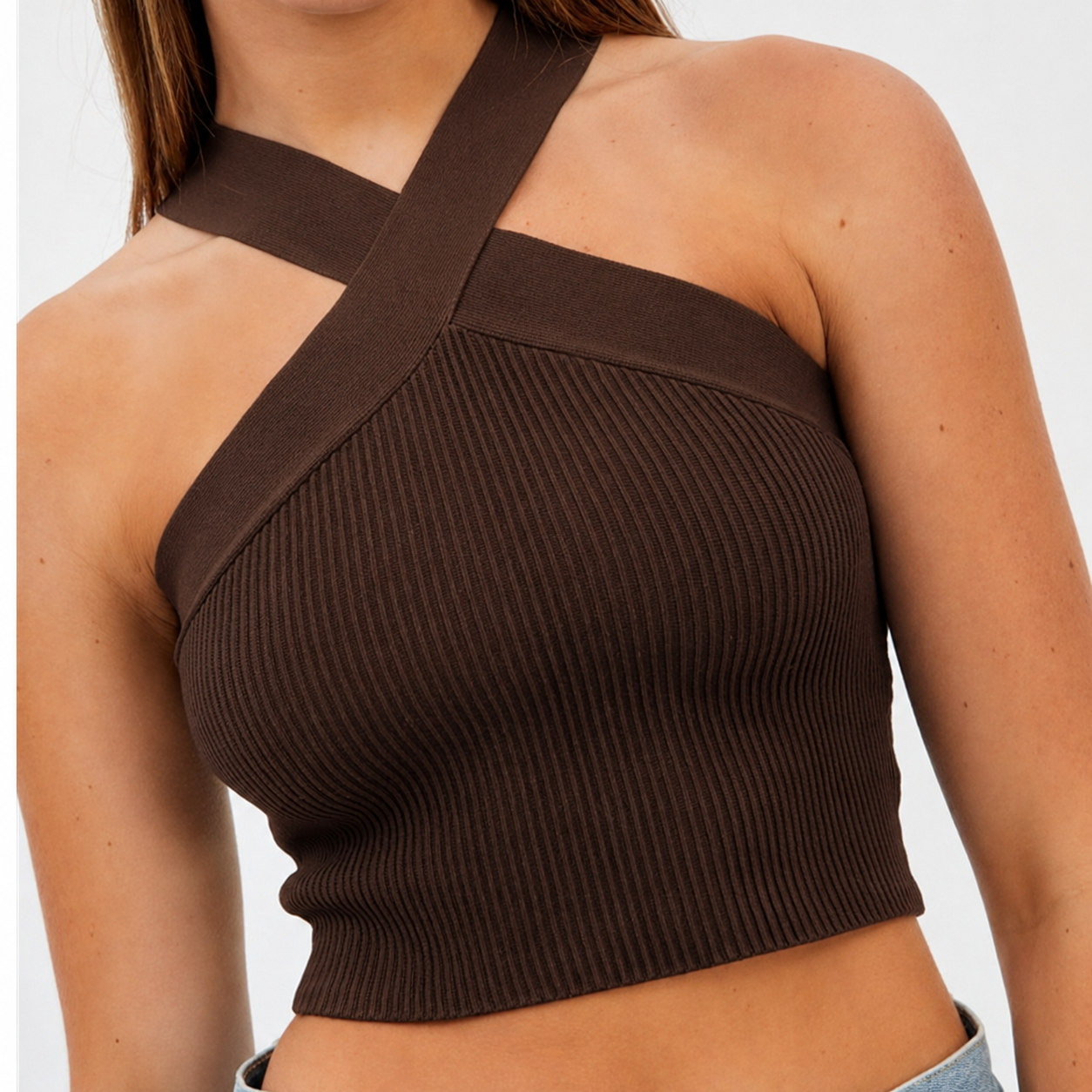 Monilo Halterneck Crop Top