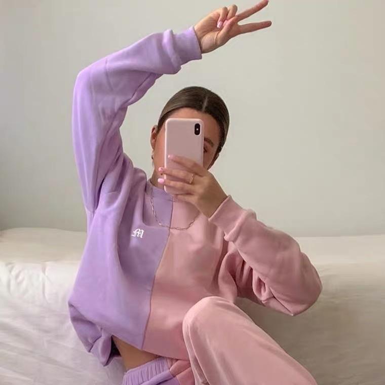 Unoqo Dual Shade Trackset In Lavender and Pink
