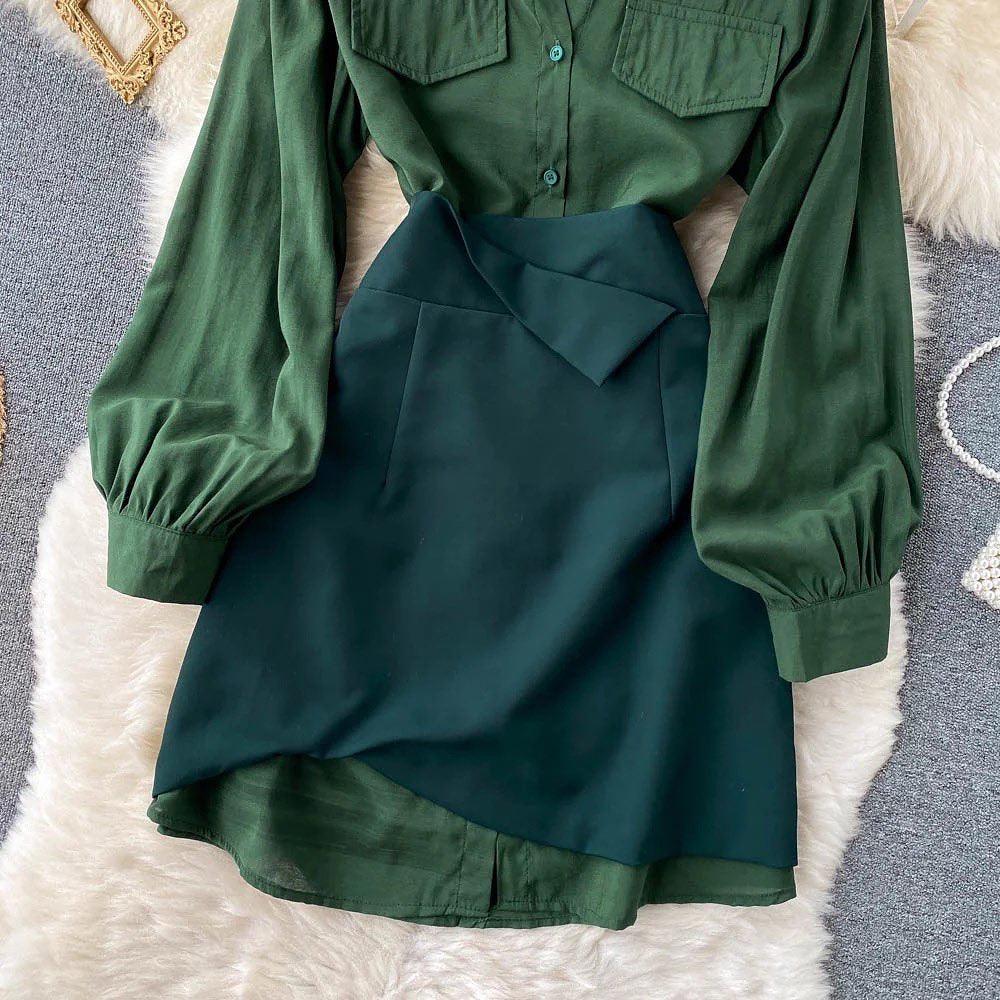 Aremila Two Piece Set In Dark Green