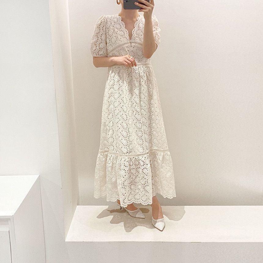 Moscow Holiday Dress In Beige