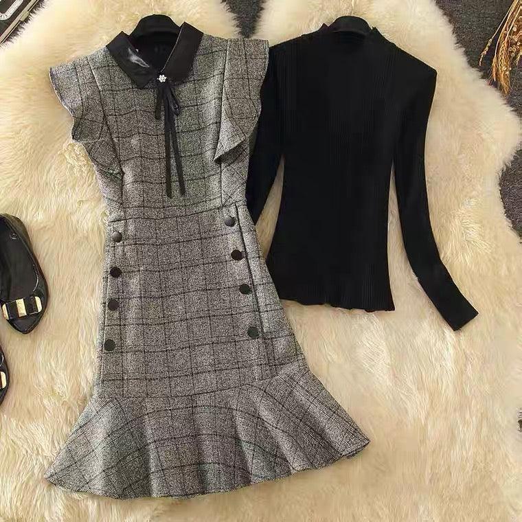 Hannah Luxe 2 Piece Set In Grey