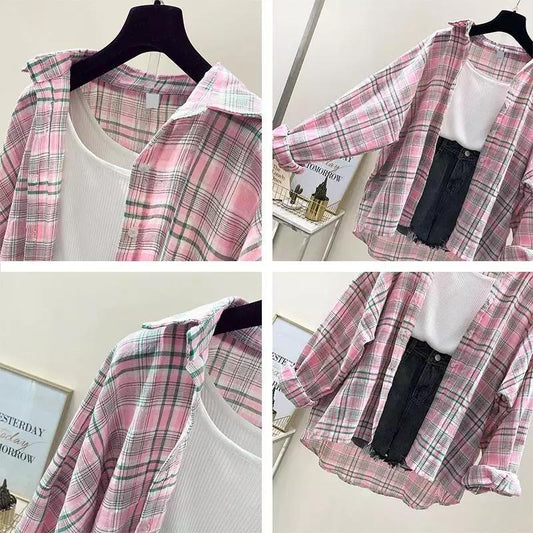 Plaid Streetstyle Shirt (ONLY SHIRT)