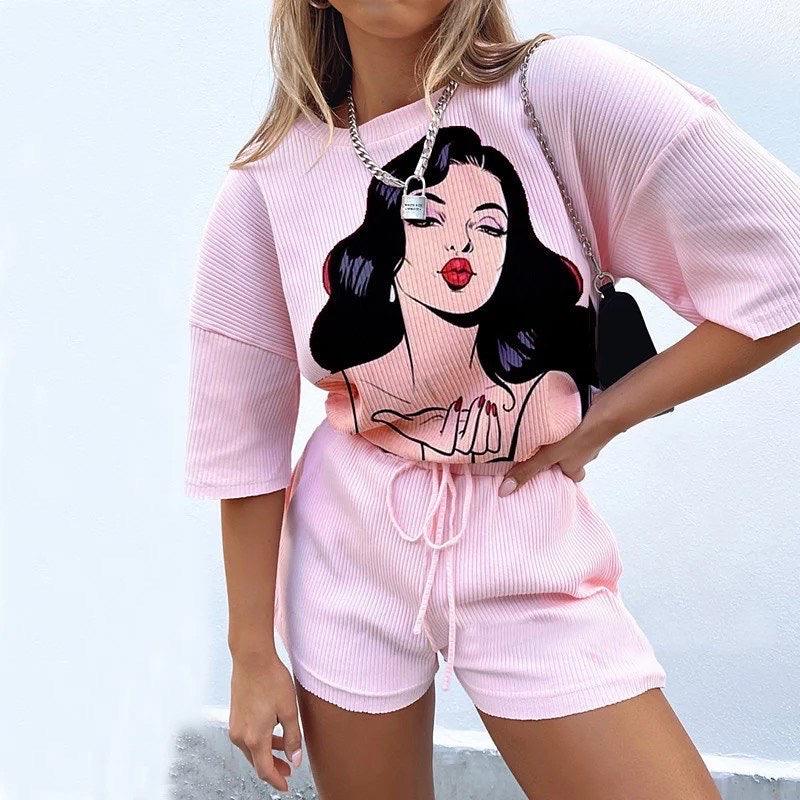 Danny Graphic Coords In Pink