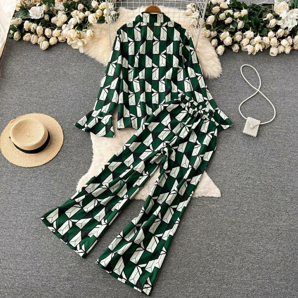 Henley Abstract Coord Set In Green